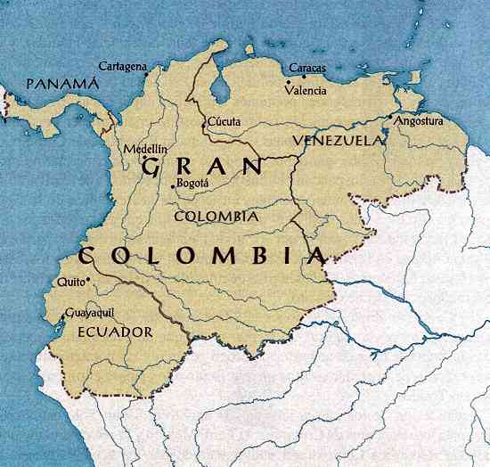 Mapa Gran Colombia